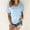 Light Blue, variant on Njoeus Womens Crewneck Short Sleeve Shirts Summer Tops Casual Graphic Tee Shirts Loose Blouses S-5XL （Available in Plus Size)