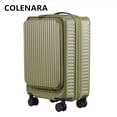 thumbnail image 2 of COLENARA-maleta para PC con apertura frontal, cubierta con ruedas para portátil, caja de embarque de 20 pulgadas, caja de contraseña de 24 "y 26" con ruedas, equipaje rodante, 2 of 4