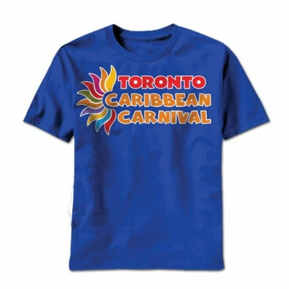 GDC-GameDevCo Ltd. TCC-95041S Toronto Caribbean Carnival Youth T-Shirt- Blue- Horizontal Logo S