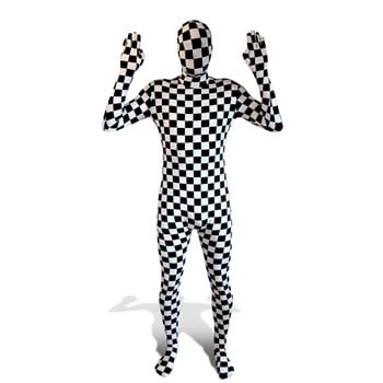Mens checked Morphsuit