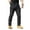 Black, variant on Men's Cargo Pants Stretch Slim Fit Softshell Trousers for Hiking Work Daily Wear,S