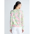 thumbnail image 3 of Free Assembly Women's Classic Cardigan Sweater with Long Sleeves, Lightweight, Sizes XS-4X, 3 of 5