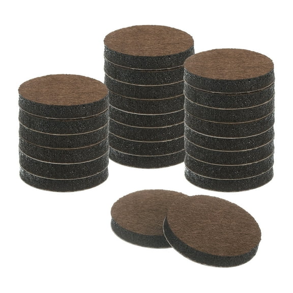 Furniture Sliders, Round Self Adhesive Felt Furniture Pads, Floor Protectors for Furniture Feet Hardwood Floors 1.25" 24Pcs