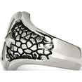 thumbnail image 3 of Stainless Steel Antiqued Polished And Textured Cross Ring (Size 11) Made In China sr458-11, 3 of 5