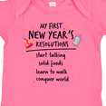 thumbnail image 4 of Inktastic My First New Year's Resolutions Boys or Girls Baby Bodysuit, 4 of 5