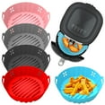 thumbnail image 4 of Baking Pan Non-stick Easy to Clean Silicone Multifunction Portable Frying Pot Liner Roasting Tray Kitchen Gadget, 4 of 8