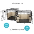thumbnail image 2 of Pet Dreams Parachoques para jaula de perro, forro cómodo y protector de cola de perro para el interior de la jaula, se adapta a jaulas iCrate de 18, 24, 30, 36, 42 y 48 pulgadas (mezclilla pequeña de, 2 of 5