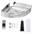 thumbnail image 1 of Mobutofu Stainless Steel Corner Rack for Bathroom Triangle Shelf Storage for Homeowners 1Pack, 1 of 5