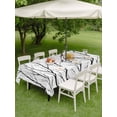 thumbnail image 4 of Outdoor Tablecloths with Umbrella Hole & Zipper, Black Branches Rectangle Tablecloth 52x70 Inch, Modern Abstract Art Forest Silhouettes Waterproof Table Cloth, Patio/Pool/Picnic Table Covers, 4 of 8