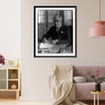 thumbnail image 3 of Historic Framed Print, [Gerardo Machado y Morales, 1871-1939, half-length portrait, seated at desk, facing left], 17-7/8" x 21-7/8", 3 of 9