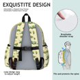thumbnail image 5 of Tractor and Trailers Cream Pattern Cute School Backpack with Padded Back and Adjustable Shoulder Straps 13.4"x11"x4.7", 5 of 5