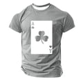 thumbnail image 5 of Men'S Fashionable T-Shirt, Street Casual Short Sleeved Clothing Gray C XL, 5 of 5