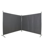 Room Divider – Folding Partition Privacy Screen for School, Church, Office, Classroom, Dorm Room, Kids Room, Studio, Conference - 142" W X 71" Inches - Freestanding & Foldable