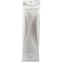 Quilling Paper .375" 50/Pkg-Bright White, Pk 3, Quilled Creations