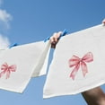 thumbnail image 5 of 2PCS Pink Bow Gifts Kitchen Dish Towels, Bows Lover Gifts for Women Wife Mom, Pink Preppy Bathroom Decor, Trendy Hand Towels Kitchen Tea Towels Decorations, 16x24inch, 5 of 6