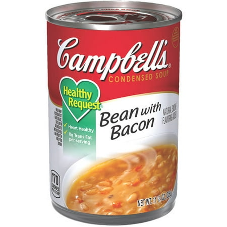 Campbell's Condensed Healthy Request Bean with Bacon Soup, 11.5 oz ...