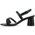 thumbnail image 3 of Journee Womens Lornnah Beaded Strap Heeled Dress Sandals, 3 of 10