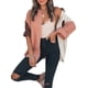thumbnail image 3 of Txlixc Blusa de mujer Contraste Color Costura Manga larga Solapa Cierre de botón Suelta Versátil Camisa casual Tops Txlixc  Moda, 3 of 7