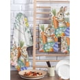 thumbnail image 2 of Spring Easter Kitchen Dish Towels for Drying Dishes Set of 4, Bunny Eggs Floral Leaves Farm Wooden Grain Waffle Weave Microfiber Hand Tea Bathroom Towels Quick Dry & Absorbent Towel 15.7x23.6, 2 of 7