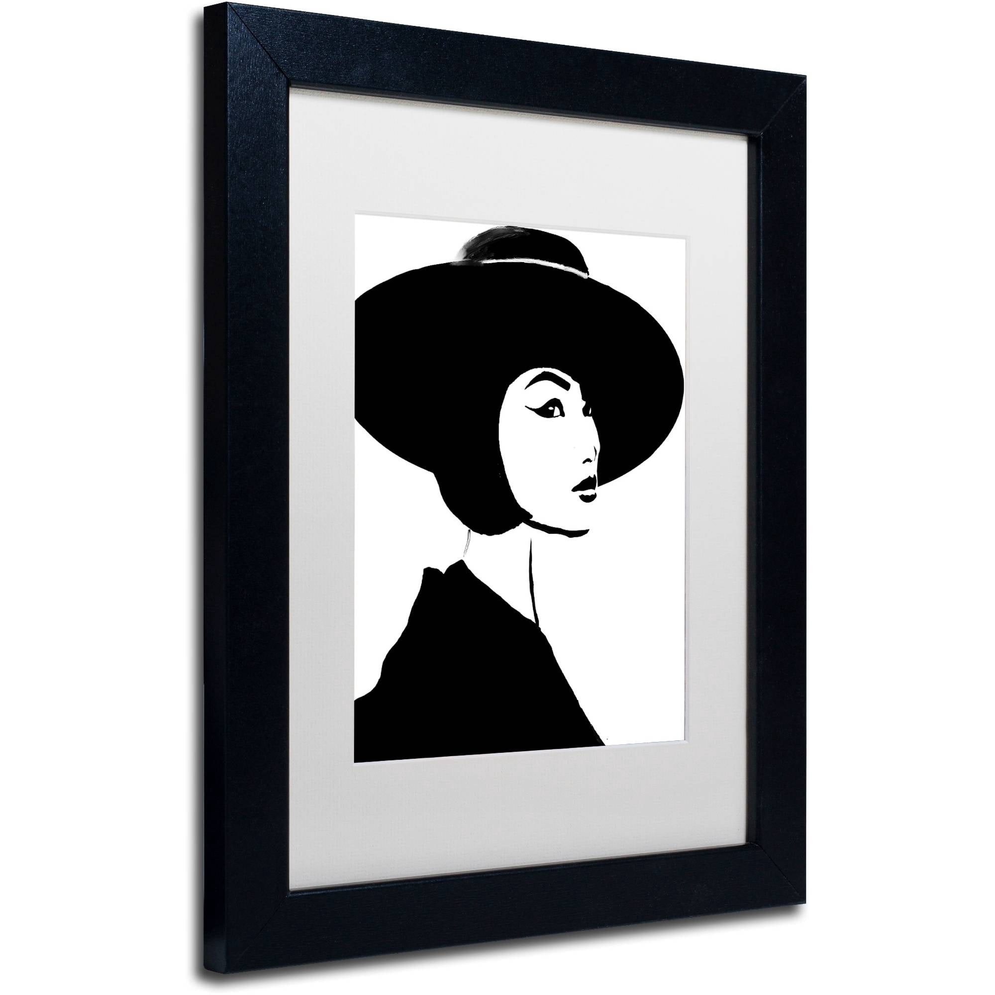 Trademark Fine Art "Mode" Canvas Art by Color Bakery White Matte, Black Frame