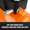 thumbnail image 3 of Compresor de aire FORNAX 11 L, 110 PSI, 250 W, 89 dB, sin aceite, 18.9 libras, 3 of 7