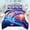 Blue Purple, variant on Erosebridal Teens Sea Dolphins Queen Comforter Set 3pcs,Boys Girls Romantic Rose Ocean Sunset Bedding Comforter Set,Black Reversible,Microfiber Bedroom Decor