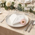 thumbnail image 2 of REGALWOVEN 12 Pack Cloth Napkins, Cotton Washable Table Dinner Napkins for Restaurant, Weddings, Events, and Parties White 18x18inch, 2 of 6