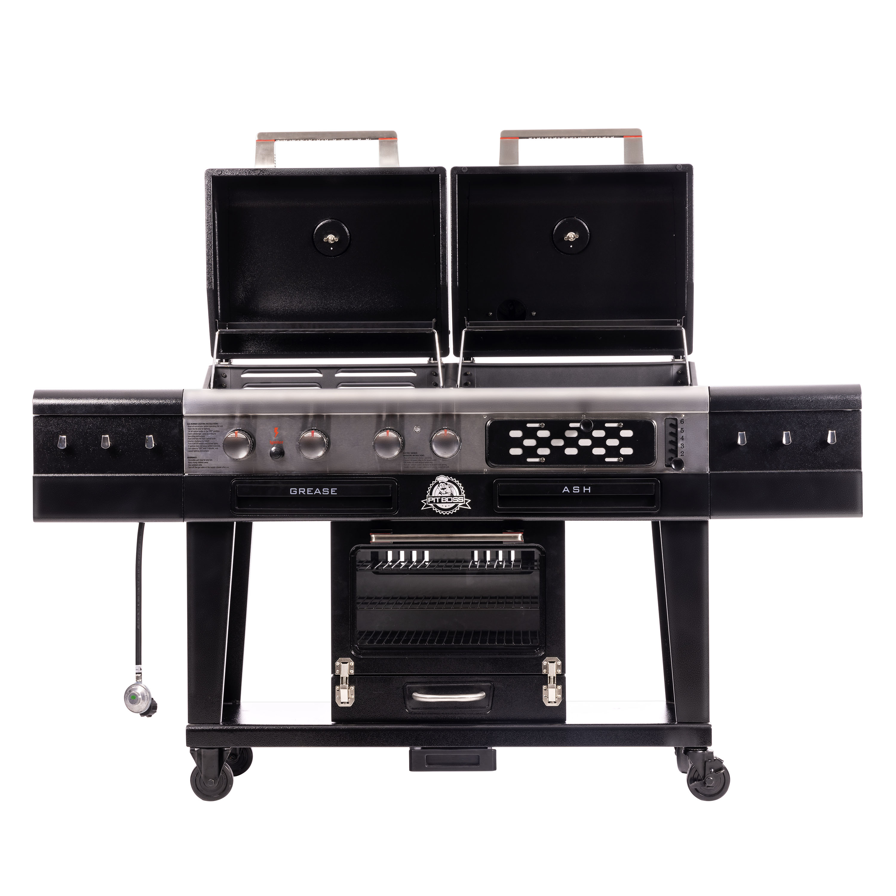 Pit Boss Memphis 2 Ultimate 4-in-1 Gas & Charcoal Combo Grill with Smoker - image 2 of 12
