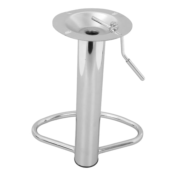ORDDIART Iron Bar Chair Swivel Mechanism with Electroplated Silver Finish and Footrest