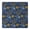 Blue Sun Moon, variant on Blue White Floral Pattern Square Fitted Tablecloth with Elastic Edge,Square Table Cover,Washable Elastic Table Cover for Home Kitchen Party Decor 34"x34"