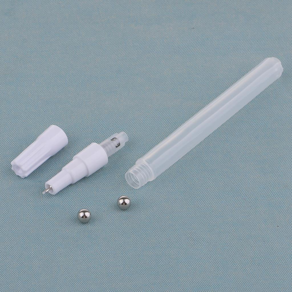 FVDPWYE 2x Plastic Colored Marker Pen, Empty Screw Connections, Ink Refill Pens