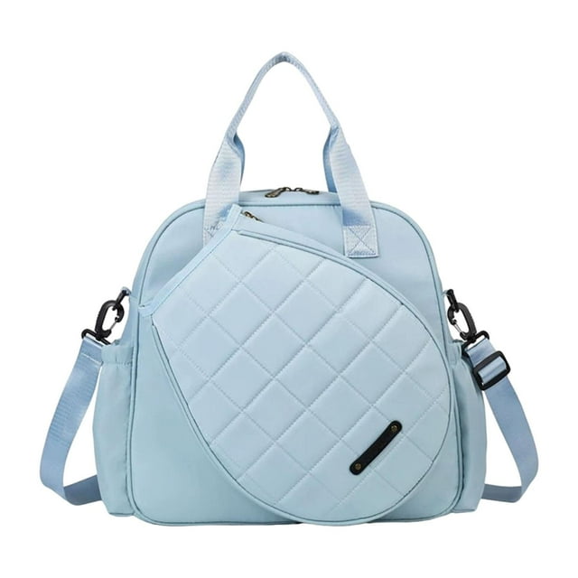 Bolsa de tenis, bolso de hombro profesional para raquetas, para mujeres y hombres, multiusos, de gran capacidad, para fitness, deporte, bolso de mano Azul