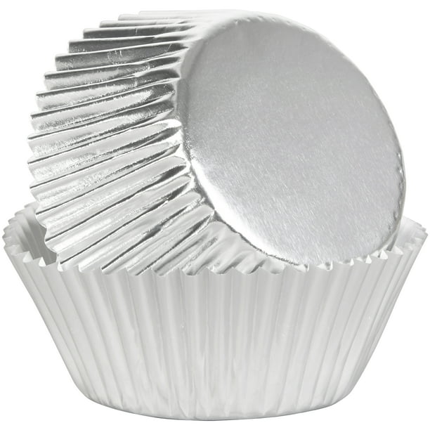 Wilton Silver Foil Cupcake Liners, 24Count