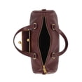 thumbnail image 4 of Free Assembly Women's Faux Leather Frame Satchel Handbag, Chianti, 4 of 5