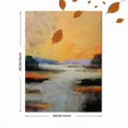 thumbnail image 3 of Qisvanset Abstract Landscape Canvas Wall Art Print 15.75x11.81 Inches, 3 of 8