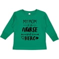 thumbnail image 3 of Inktastic My Mom is a Nurse and a Hero Boys or Girls Long Sleeve Toddler T-Shirt, 3 of 5