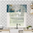 thumbnail image 3 of Retro Curtain Kitchen Valance, Blue Gray Abstract Modern Art Rod Pocket Drapes, Filter Light Windows Treatments Valances Curtains for Living Room Farmhouse Bathroom Bedroom Décor 54" Wx18 L, 3 of 6