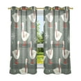 thumbnail image 6 of Yayeee Window Curtains Set of 2 for Living Room Light Filtering 63"x52", Winter Goose, 6 of 7