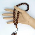 thumbnail image 4 of 12mm Pine Wood 33 Prayer Beads Islamic Muslim Tasbih Subhah Masbahah Misbahah Allah Muhammad Rosary, 4 of 4