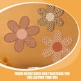 thumbnail image 3 of 3 piezas de flores colgantes de pared de madera para dormitorio y sala de estar., 3 of 6