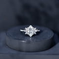 thumbnail image 6 of Rosec Jewels Certified Lab Grown Diamond Statement Engagement Ring 2 Carat - EF-VS Quality - Marquise Diamond Ring for Women, 18K White Gold, US 7.00, 6 of 7