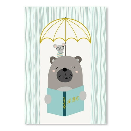 UPC: 0686457547628 | Americanflat Abcbear by Nanamia Design Poster Art Print