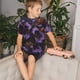 thumbnail image 4 of Balery Ornate Purple Floral Vase Conjunto de Pijama Infantil de Manga Corta con Estampado – Ropa de Dormir de Algodón Suave-Large, 4 of 6