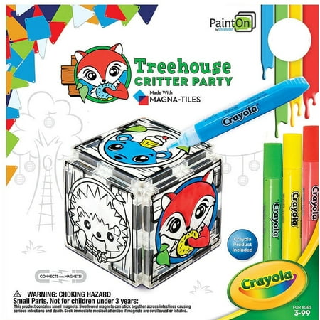 UPC: 0850014391515 | Magna-Tiles Paint On with Createon Crayola Treehouse Critter Party