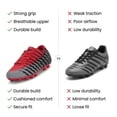 thumbnail image 5 of Vizari Bolt Firm Ground Soccer Cleats for Kids – Durable, Comfortable, and Stylish Boys and Girls Soccer Shoes with Traction - Red/Black/Silver, 2.5, 5 of 5
