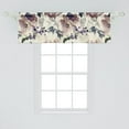 thumbnail image 2 of Floral Window Valance, Watercolor Painting Style Nature Flora Bloom Flowers of Innocent Garden Print, Curtain Valance for Kitchen Bedroom with Rod Pocket, 54" X 18", Ivory Dark Mauve, by Ambesonne, 2 of 2