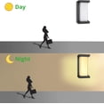 thumbnail image 4 of Iluminación para puerta de entrada Aplique de pared de 18W con sensor de movimiento 220V Impermeable IP66 Aluminio Antracita Acrílico Blanco cálido 3000K para pasillo Balcón Lámpara de jardín Luz, 4 of 5