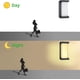 thumbnail image 4 of Iluminación para puerta de entrada Aplique de pared de 18W con sensor de movimiento 220V Impermeable IP66 Aluminio Antracita Acrílico Blanco cálido 3000K para pasillo Balcón Lámpara de jardín Luz, 4 of 5