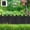Black, variant on Garden Edging Borders, 9.8 Inch Tall Landscaping Edging, Interlocking Decorative Garden Fences, No Dig Plastic Lawn Edges Flower Beds Barriers, for DIY Patio Pathway