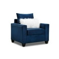 thumbnail image 3 of Pemberly Row Accent Chair with Accent Pillows in Navy Blue, 3 of 5